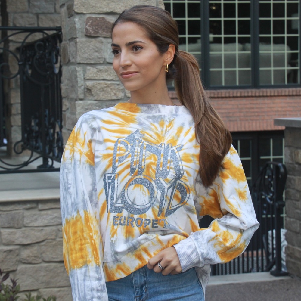 PINK FLOYD TIE DYE PULLOVER
